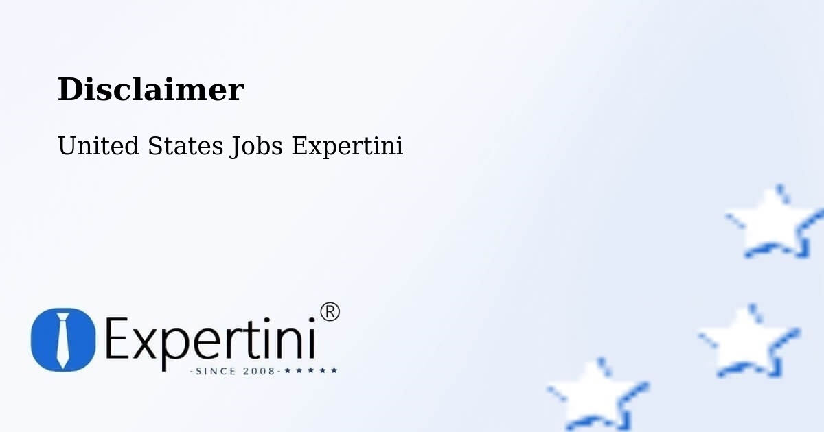 Disclaimer – Flint - United States Jobs Expertini